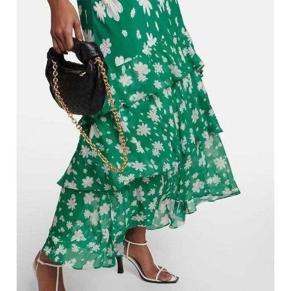 New Free People Robe Evelyn RIXO Maxi Dress Size Large - Picture 4 of 14